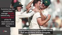 Cummins 'really proud' to join 250-wicket club