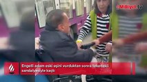 Engelli adam eski eşini vurduktan sonra tekerlekli sandalyesiyle kaçtı!