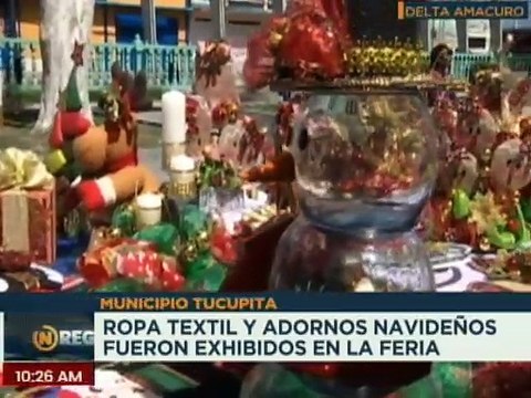 Emprendedores participan en ferias navideñas del edo. Delta Amacuro