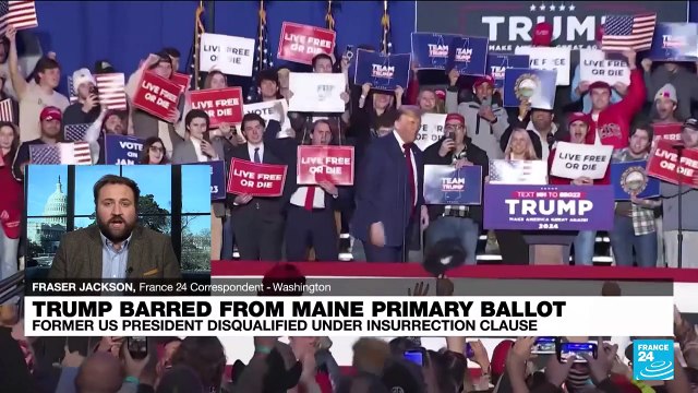 Maine becomes second US state to disqualify Trump from 2024 primary ballot