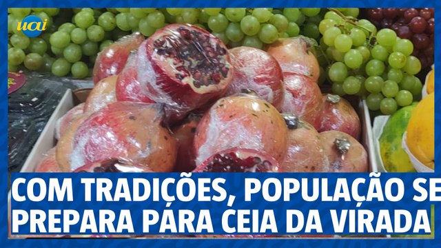 Mantendo tradições, população se prepara para ceia da virada
