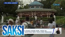 Extreme rides sa isang theme park, swak sa family bonding ngayong New Year long weekend | Saksi