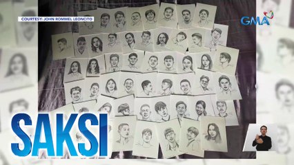 226 estudyante, niregaluhan ng kanya-kanyang portrait na iginuhit ng kanilang guro | Saksi