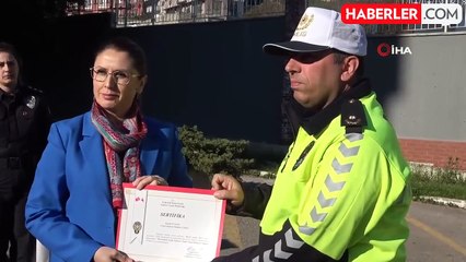 Trafik eğitimini tamamlayan şahinlere sertifikaları verildi