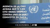 Agencia de la ONU afirma que el ejército israelí disparó contra uno de sus convoyes en Gaza