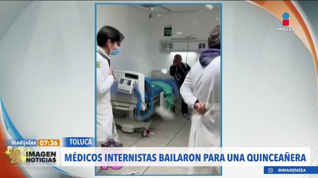 Médicos internistas bailaron el vals con una paciente que cumplió 15 años