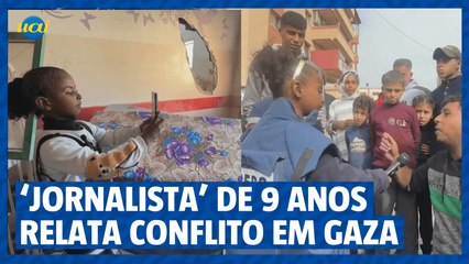 ‘Jornalista’ de 9 anos relata conflito em Gaza