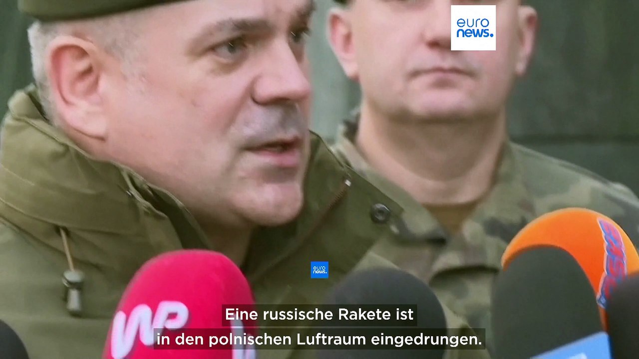 Russische Rakete für kurze Zeit in polnischem Luftraum