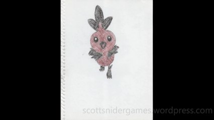 Pokemon Charcoal Sketch Video #1: Torchic (12-29-2023)