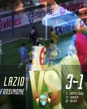 LAZIO-FROSINONE 3-1 - I GOL DI CASTELLANOS, ISAKSEN E PATRIC