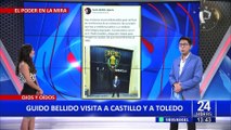 Congresista Bellido vista a Pedro Castillo y Alejandro Toledo en el penal Barbadillo