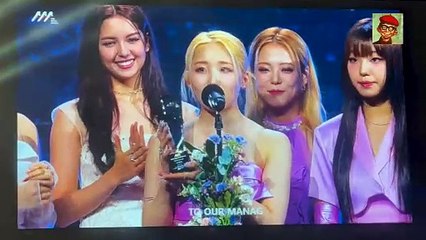 LAPILLUS accepts their award, Chanty speaks Filipino, thanks fans