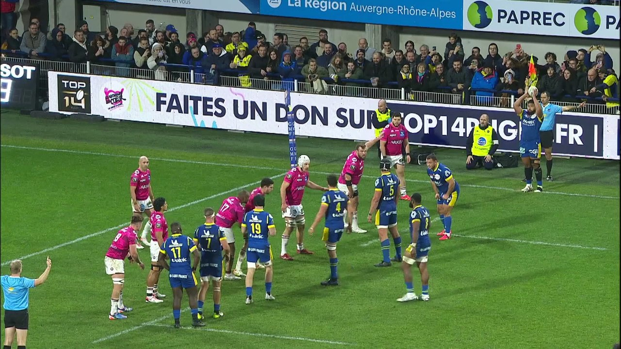 TOP 14 - Essai de Bautista DELGUY (ASM) - ASM Clermont - Union Bordeaux Bègles