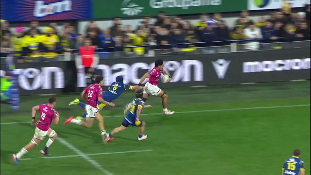TOP 14 - Essai de Pete SAMU (UBB) - ASM Clermont - Union Bordeaux Bègles