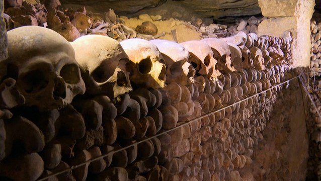 Bone by bone, workers restore Paris catacombs