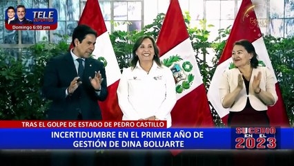 Sucedió en el 2023: Dina Boluarte y su primer año de gobierno marcado por la incertidumbre