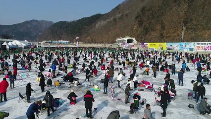 "겨울아, 반갑다!"...'겨울 축제 대명사' 평창 송어축제 시작 / YTN