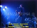 Blues Society - Guido Toffoletti in  Chains on.  Live Palasport Pisa - Teleregione Toscana 1980