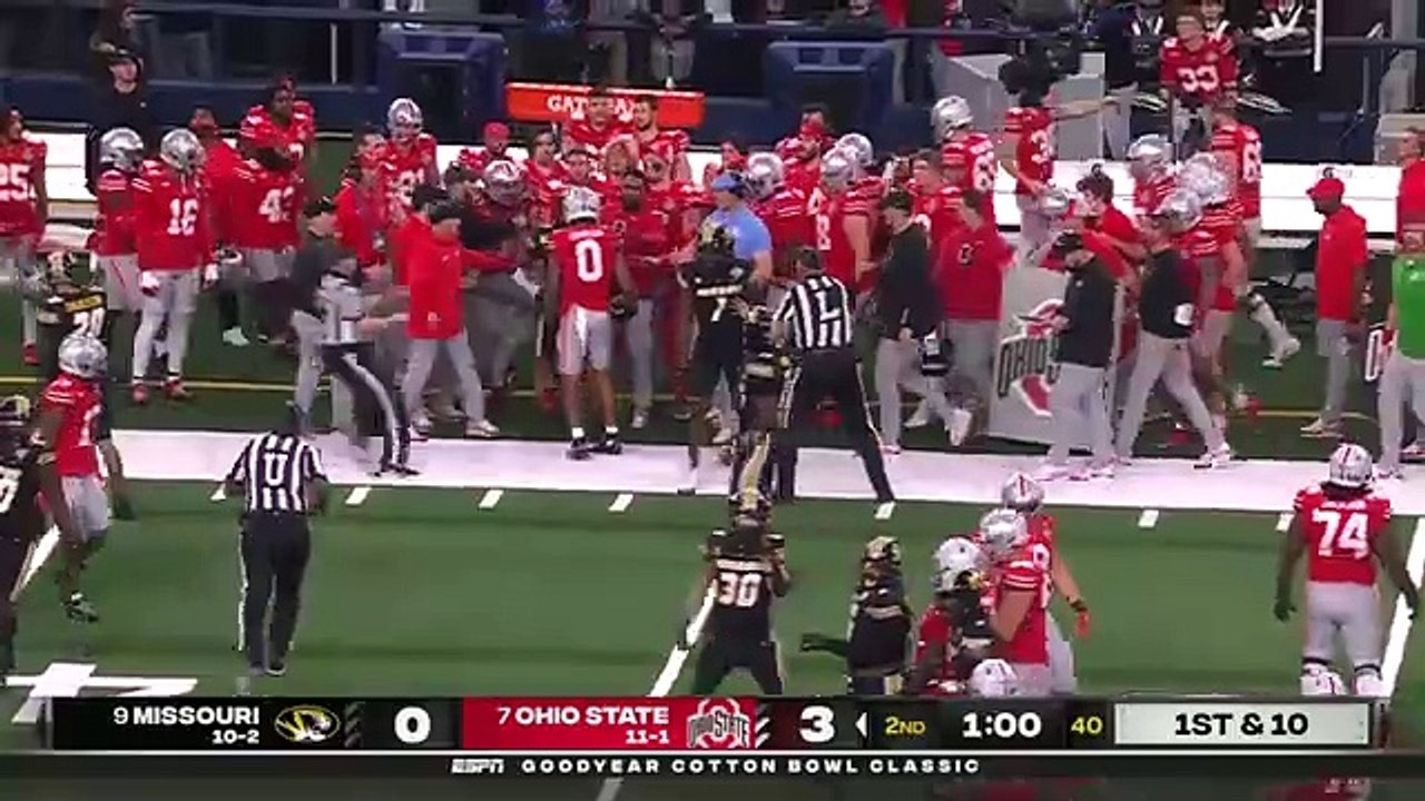 Cotton Bowl Clash: Missouri Tigers vs. Ohio State Buckeyes | Full Game Highlights  #CottonBowl #MizzouvsOhioState #CollegeFootball
