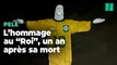 L’immense Christ Rédempteur de Rio revêt un maillot de Pelé, un an après la mort du « Roi »
