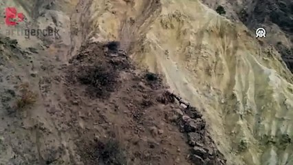 Dağ keçilerinin kavga anları görüntülendi