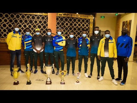 Team Rwanda yasesekaye i Kigali nyuma yo kwegukana isiganwa rya Grand Prix Chantal Biya