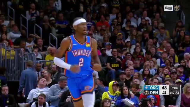 Gilgeous-Alexander scores 40 to demolish Nuggets