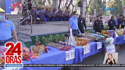Mga paputok na kumpiskado sa Quezon City at Laguna, sinira ng mga awtoridad | 24 Oras Weekend
