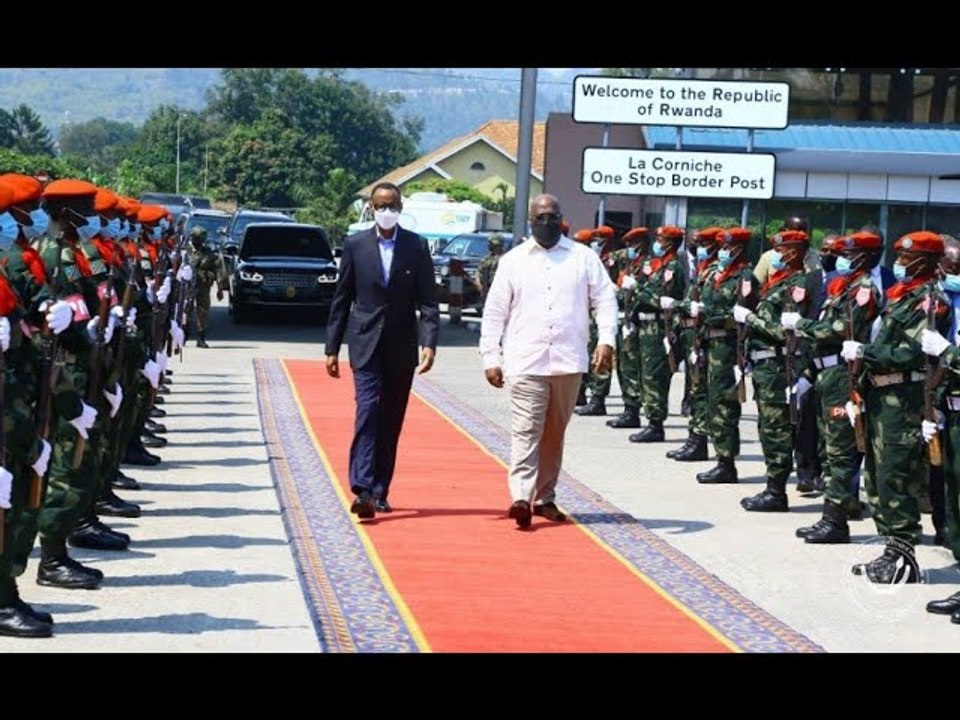 Perezida wa  RDC, Félix Tshisekedi, yakiriye Perezida Paul Kagame i Goma | IGIHE