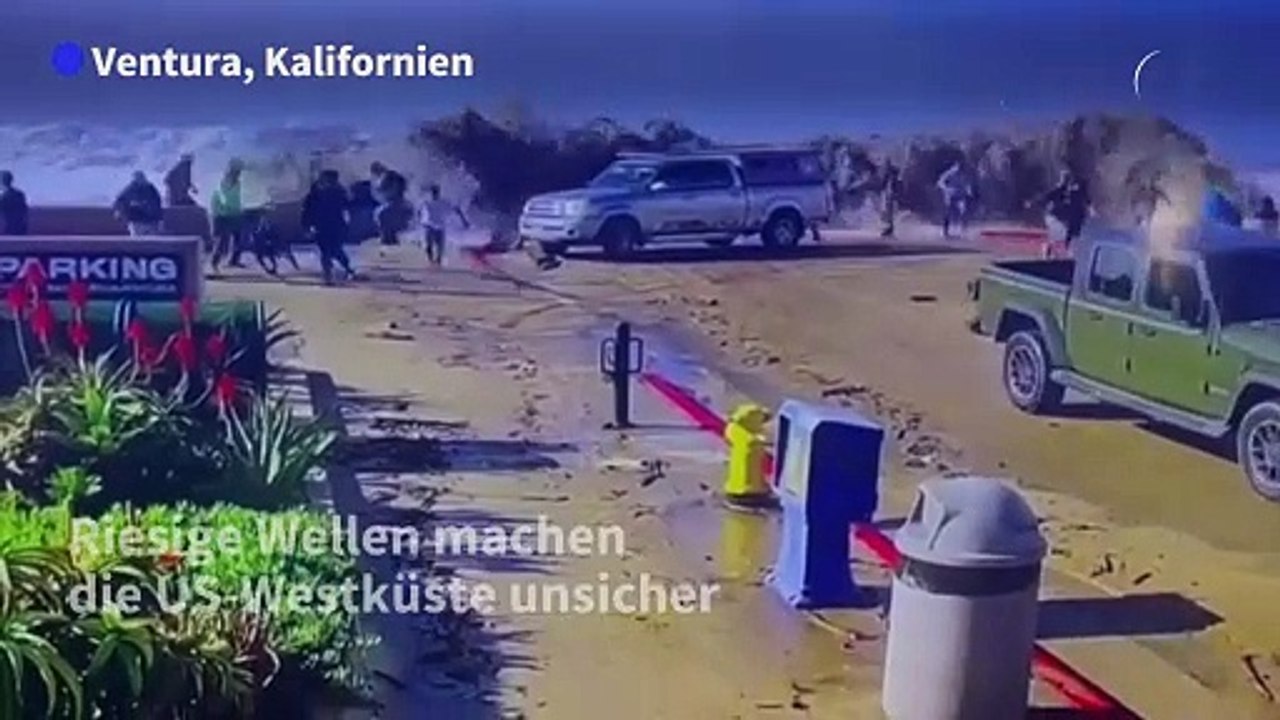 Riesen-Wellen treffen US-Westküste