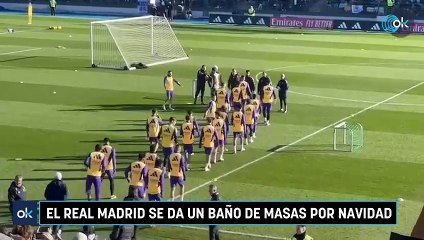 El Real Madrid se da un baño de masas por Navidad