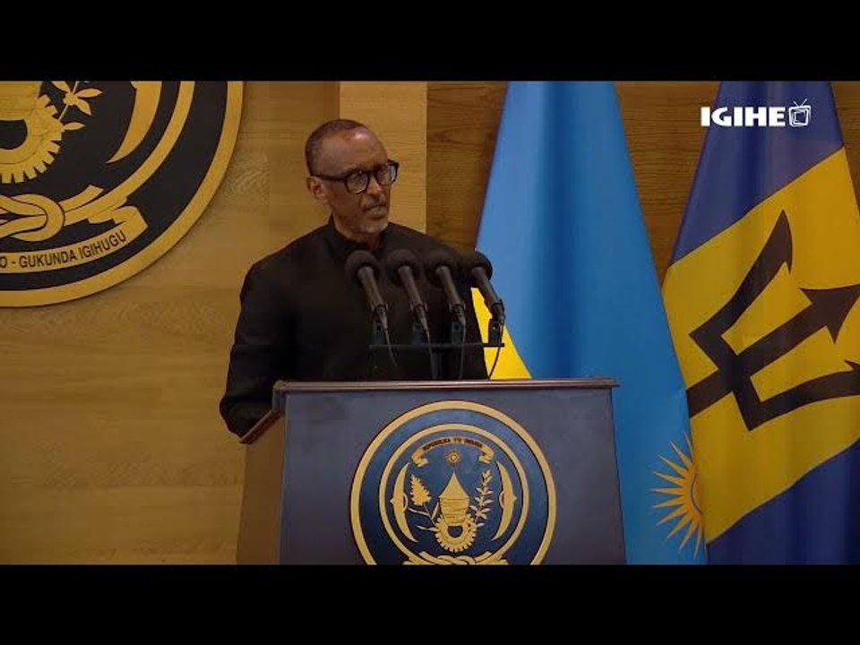 President Kagame hails fruitful discussions with Barbados PM Mia Amor Mottley