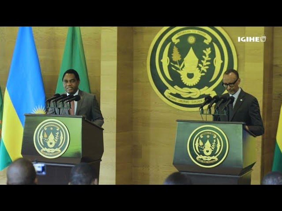 Welcome Remarks by Presidents Kagame & Hichilema at a Joint Press Conference, Kigali - Rwanda