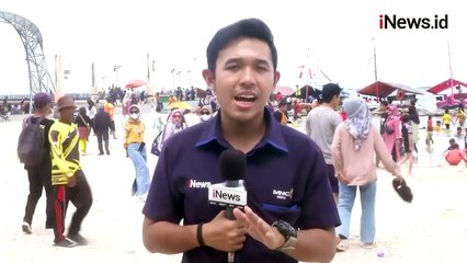 Suasana Ancol pada Libur Tahun Baru, Pantai Menjadi Destinasi Favorit Keluarga