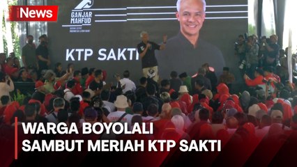 Antusiasme Warga Boyolali Sambut Meriah Ganjar saat Luncurkan Program KTP Sakti