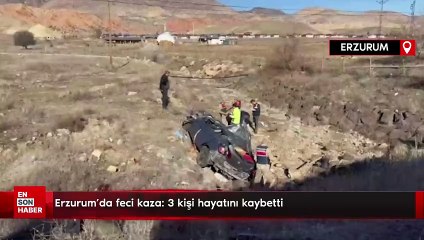 Erzurum'da feci kaza: 3 kişi hayatını kaybetti