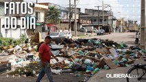 Moradores fecham rua na Pedreira com lixo e entulho