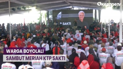 Ganjar Luncurkan Program KTP Sakti, Warga Boyolali Sambut Meriah
