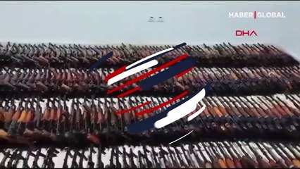 Teröristlere ait 467 adet AK-47 ve çok sayıda mühimmat ele geçirildi