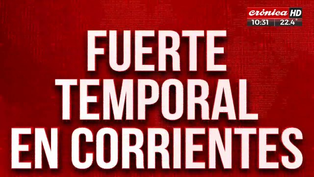 Temporal provocó destrozos en la provincia de Corrientes