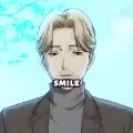 Wait a while before smiling