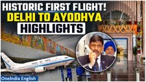 Ayodhya| Watch the First Flight From Delhi To Ayodhya| Passengers Elated| Oneindia