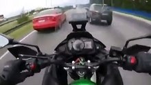motociclista  perseguido e assaltado quando seguia a mais de 140 kmh
