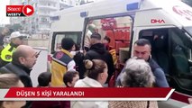Metro istasyonunda yürüyen merdiven ters yönde hareket etti, düşen 5 kişi yaralandı