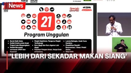 Mahfud MD Tegaskan Punya 21 Program Unggulan untuk Rakyat : Lebih dari Sekadar Makan Siang