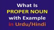 What is a Proper Noun In Urdu / Hindi | Proper Noun