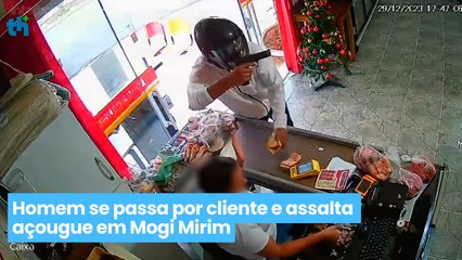 Homem se passa por cliente e assalta açougue em Mogi Mirim