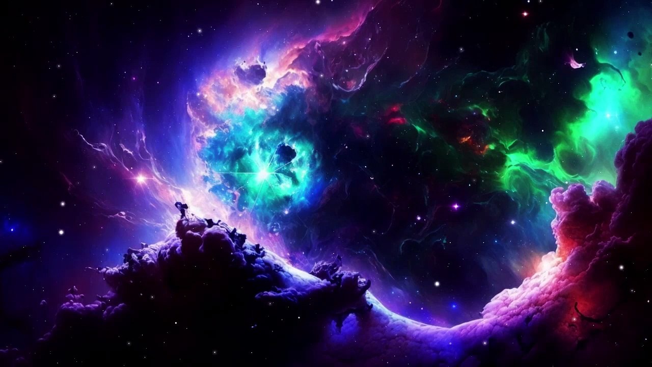 Night. Space trip