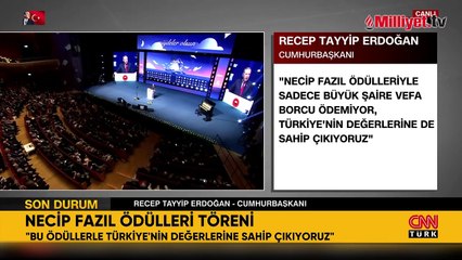 Cumhurbaşkanı Erdoğan: Ayasofya'yı açmak Necip Fazıl'ın hayaliydi