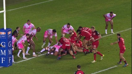 TOP 14 - Essai de Leicester FAINGA'ANUKU (RCT) - RC Toulon - Stade Français Paris